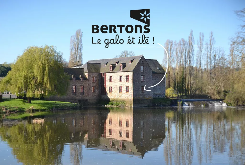 Le Moulin de Pont-Réan en Haute-Bretagne: c'est là que Bertons pose ses valises. Entouré d'eau, l'emplacement est magnifique ! 2025, l'année de la Haute-Bretagne